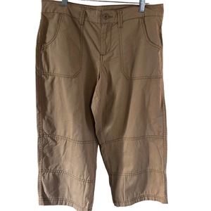Tan khaki carpenter style baggy JORTS culottes vintage deadstock size 10